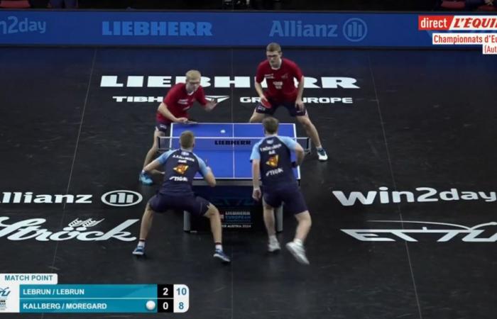 Félix and Alexis Lebrun European table tennis champions, two months after their Olympic medals