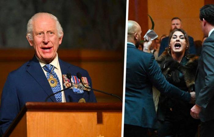 King Charles III threatened and insulted by Australian senator forcibly evacuated from parliament in Canberra