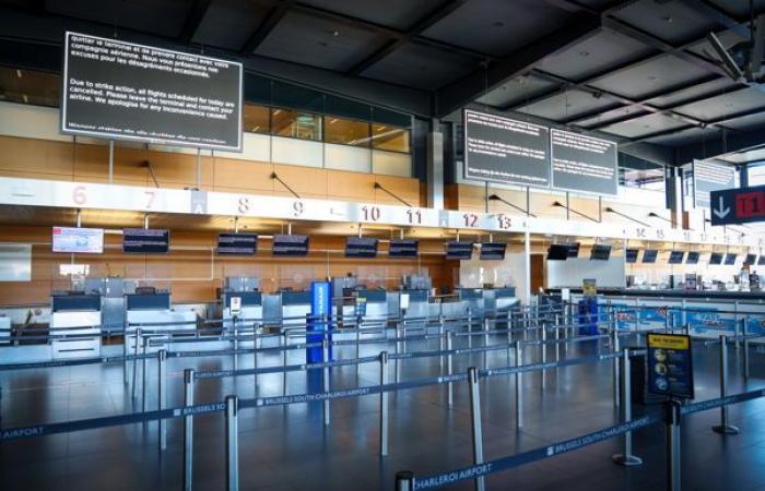 Charleroi Airport cancels all departing flights on 22 October due to action security staff