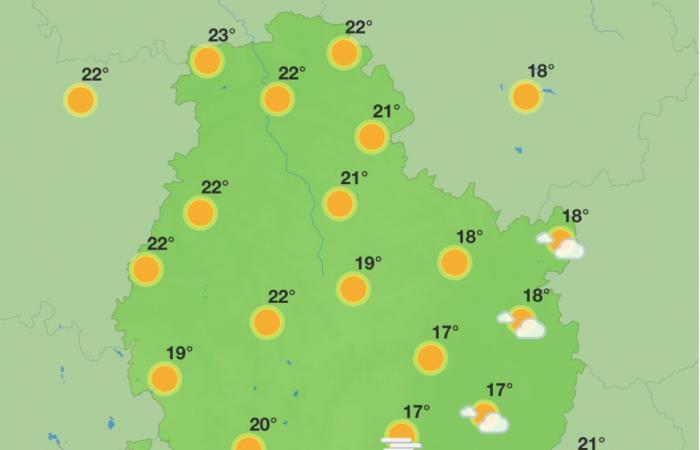 Weather in Côte-d’Or – A week of sunshine with some rain