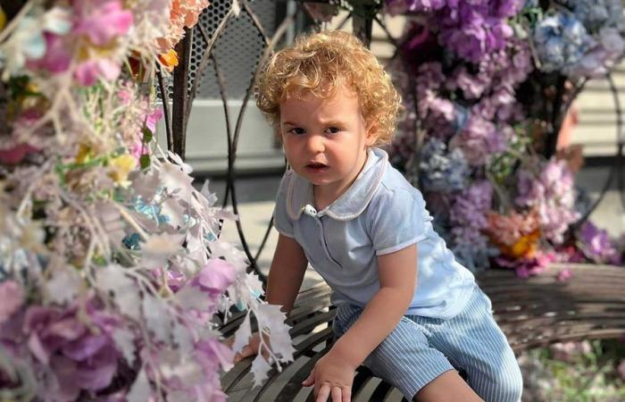 Prince Alexandre Georgievitch looks like a cherub for his 2nd birthday