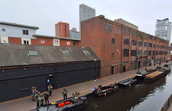 Lights, canals, action: Peaky Blinders filming takes over city centre waterways