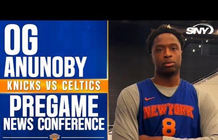 OG Anunoby on making things difficult for Jayson Tatum ahead of Knicks-Celtics matchup | SNY