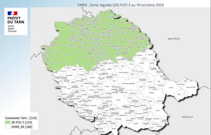 FCO 3: part of the Tarn passes into a regulated zone