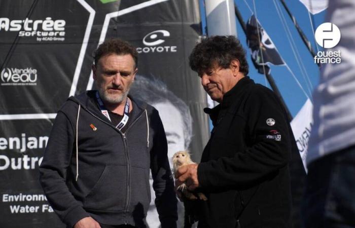 VIDEO. Actors and skippers from the film “La Vallée des fous” meet in the Vendée Globe village