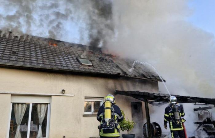 Haute-Saône. A house ravaged by flames in Dampierre-sur-Linotte, the family relocated