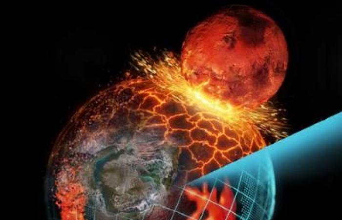 4.5 billion years ago, a planet crashed into Earth