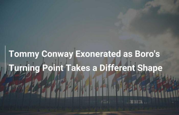 Tommy Conway Exonerated as Boro Turn Takes New Shape