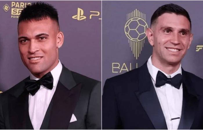 Lautaro and Emiliano Martínez Shine at the Ballon d'Or Gala in Paris