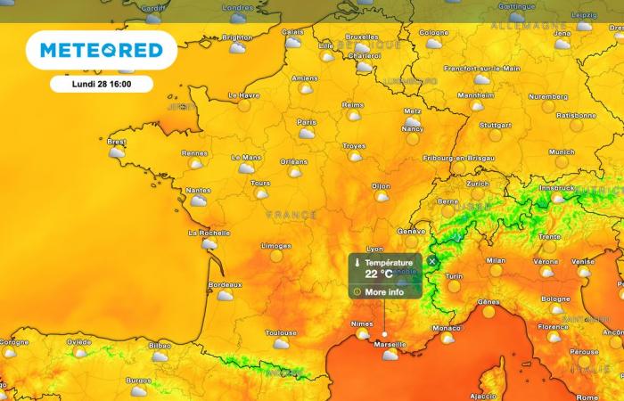 discover the regions where it will be the hottest over the next few days!