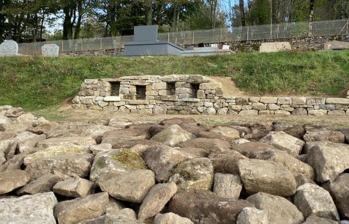 To accommodate the ashes of its deceased, a town draws inspiration from Neolithic burials under piles of stones