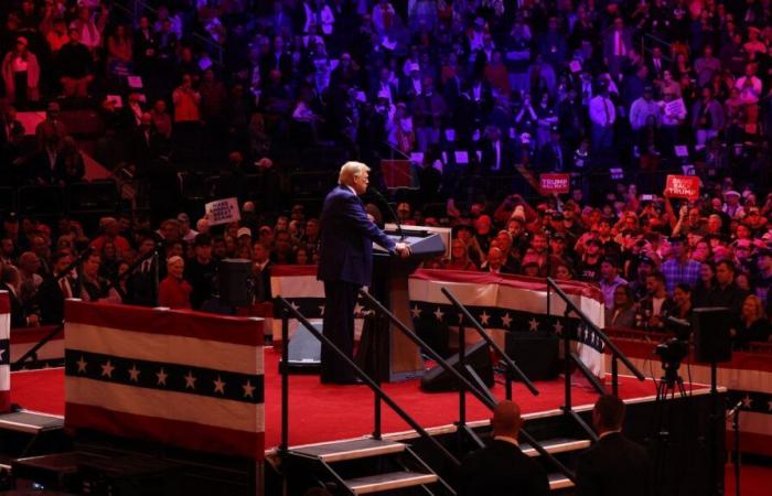 in an “incredible” atmosphere, Donald Trump tackles everything during a meeting at Madison Square Garden in New York