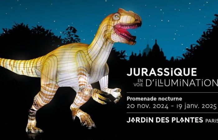 The Jurassic En Voie d’Illumination exhibition in partnership with BFMTV & BFM Paris Île-de-France