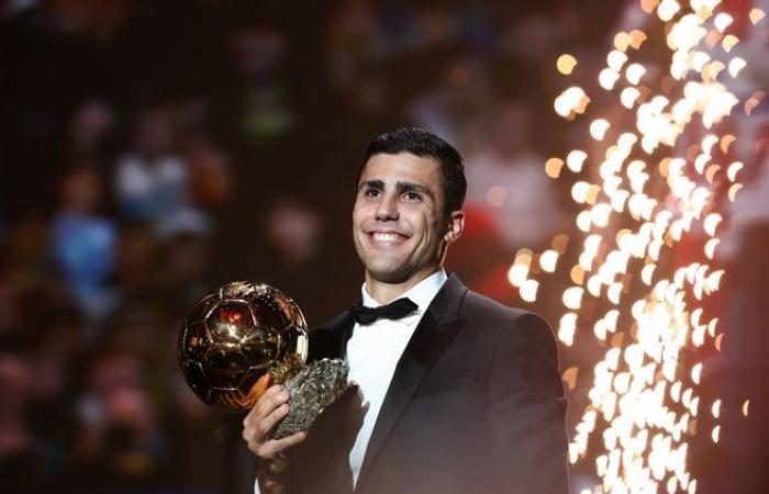 Spaniard Rodri wins the 2024 Ballon d'Or, Kylian Mbappé climbs into the top 10