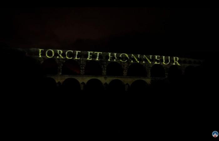 The Pont du Gard illuminated in the colors of Gladiator II: a spectacular encounter between history and cinema – News – Nîmes – Gard