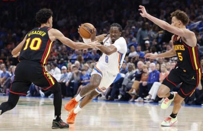 Oklahoma City Thunder dominate Atlanta in NBA, Brooklyn and Portland achieve first success