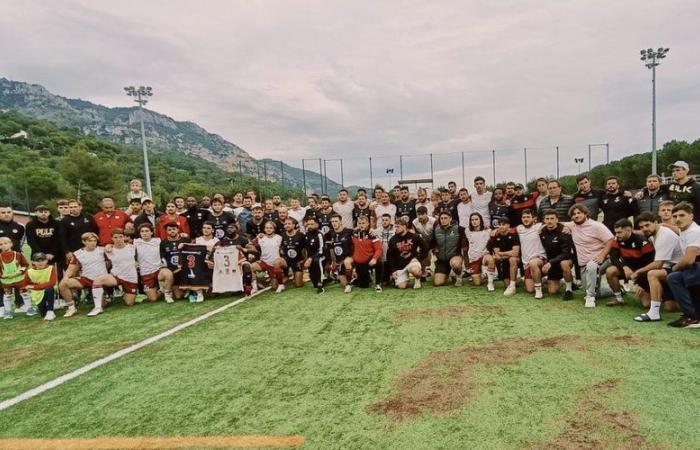 Millau. “His partner asked us to play while thinking of him…” Minute of silence, jersey and photo tributes to Loïc Keita