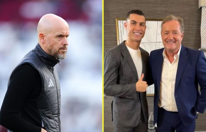 Piers Morgan wastes no time with Cristiano Ronaldo claim moments after Erik ten Hag is sacked