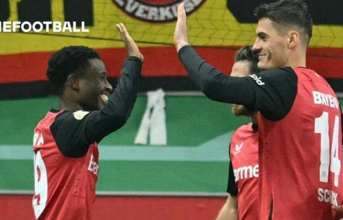 Schick scores twice: Bayer confidently into the cup round of 16