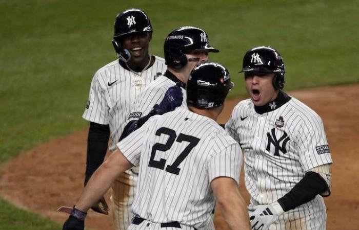 The Yankees win Game 4 of the World Series