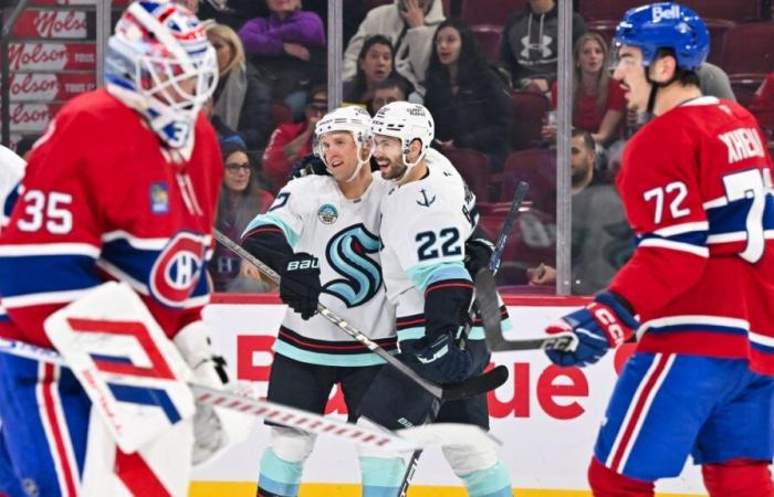 NHL: A masterful rout of the Canadiens against the Seattle Kraken