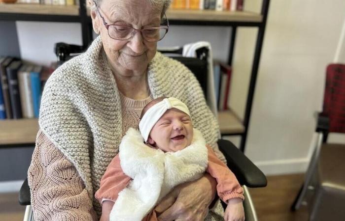 Born on the same day 101 years apart: this baby and his great-great-grandmother