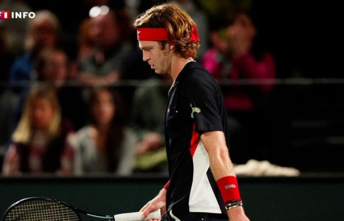 Abused racket, bloody knee… The big breakdown of tennis player Andrey Rublev