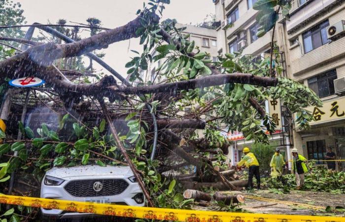 Powerful typhoon Kong-rey hits Taiwan