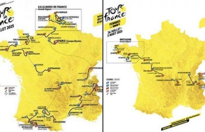 TDF. Tour de France – The 2025 Tours de France will cross… 41 departments!