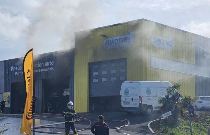 Big scare in a garage in Auch after a fire started in the workshops