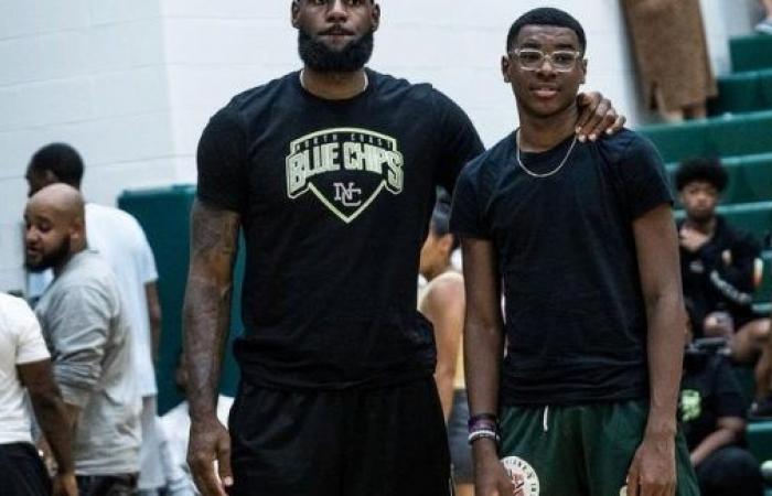 What if LeBron James also played with Bryce, Bronny's little brother • Basket USA