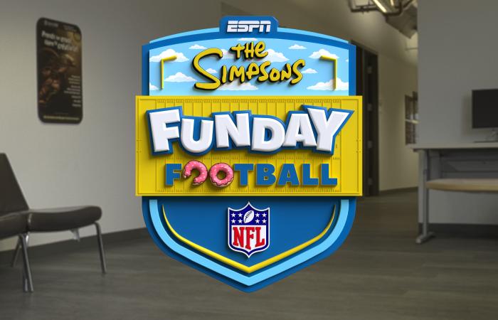 An NFL match in “The Simpsons” cartoon mode broadcast live on Disney+ and ESPN+