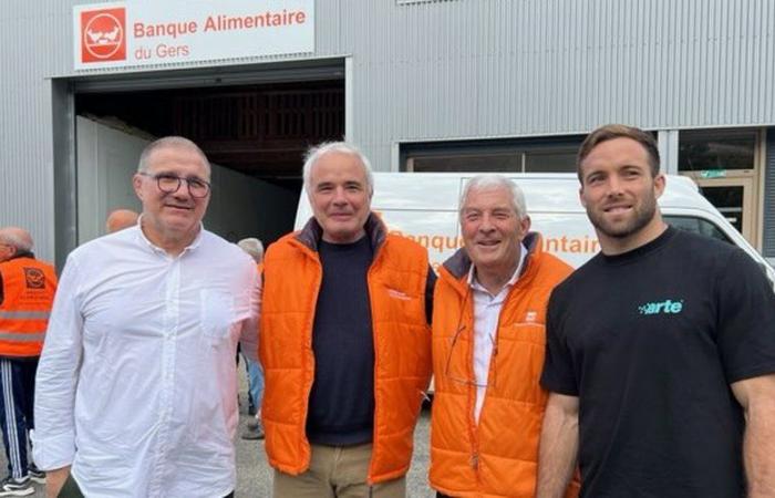 Rugby: Stéphane and Paul Graou sponsors of the Gers Food Bank collection