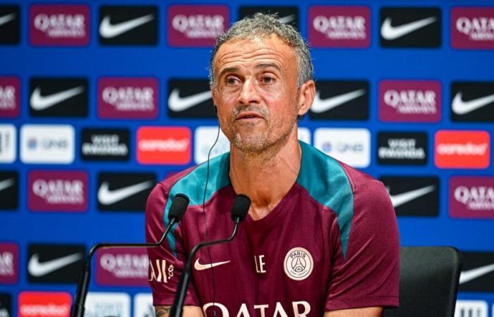 follow Luis Enrique's press conference live before the Lens reception