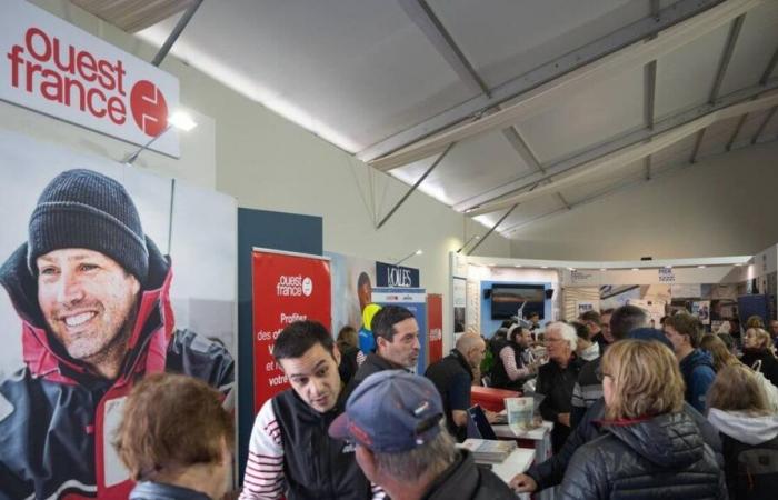 Vendée Globe 2024. The Ouest-France stand welcomes visitors to the village