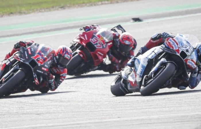 Francesco Bagnaia at the top of the bill, a Frenchman in the top ten, the free practice ranking 1