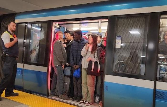 The green line of the Montreal metro partially paralyzed; the REM has resumed its service