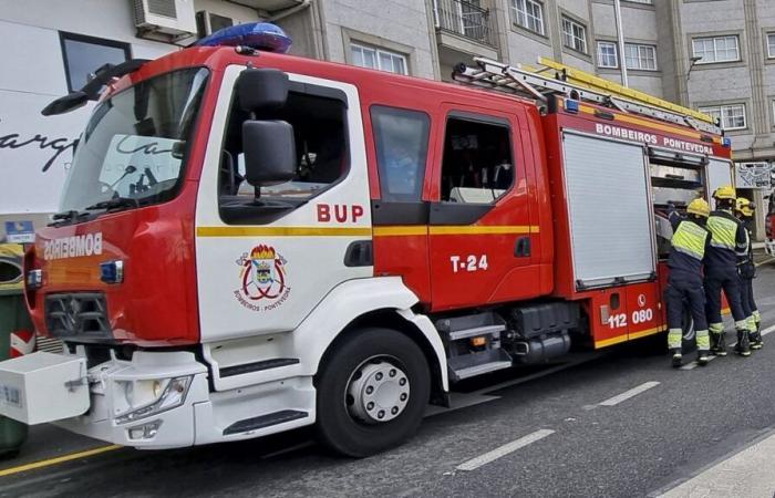 A building in the urban area of ​​Pontevedra is evacuated due to a fire in an apartment