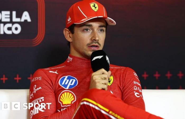 Charles Leclerc: Ferrari driver fined for swearing in news conference