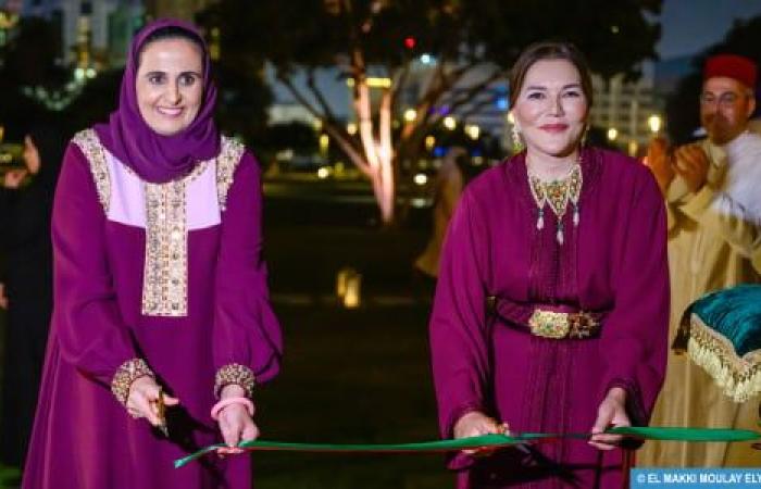 Qatar-Morocco Cultural Year 2024: HRH Princess Lalla Hasnaa, accompanied by HE Sheikha Al Mayassa Bint Hamad Al-Thani, inaugurates the Moroccan pavilion “Dar Al Maghreb” in Doha