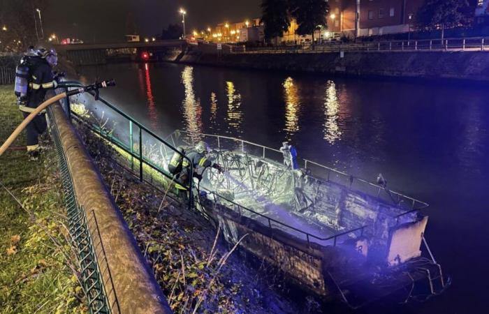 Dunkirk: a boat catches fire without causing any casualties on the Bourbourg canal