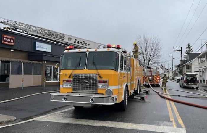 Fire at the corner grocery store in Saint-Alexandre-de-Kamouraska