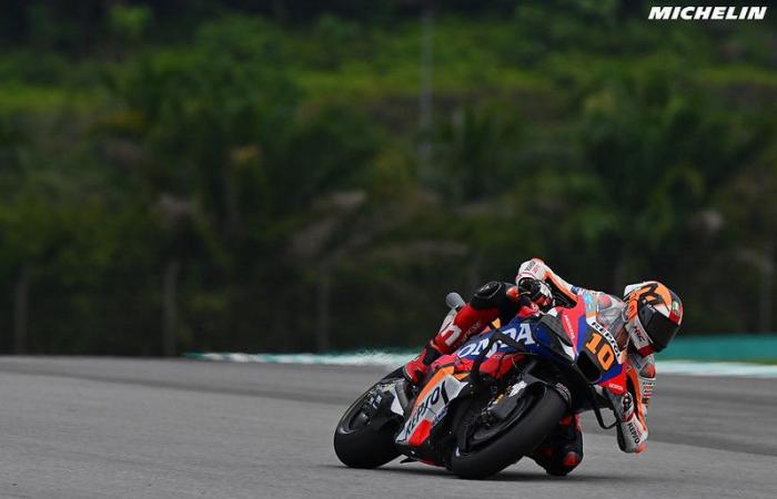 MotoGP Malaysia J1, Luca Marini (Honda/18) does not validate Honda's work: “The new improvement brings nothing at all”