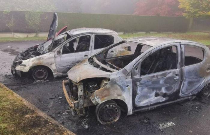 three cars burned in the night south of Saint-Brieuc