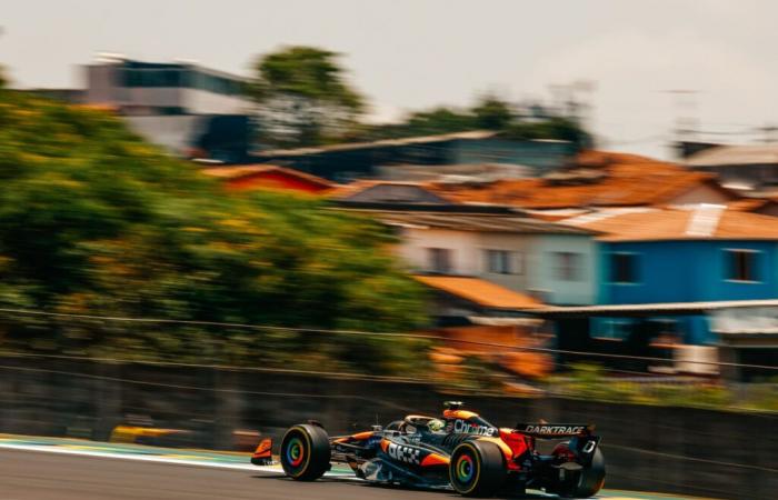 Norris fastest in Sao Paulo, Verstappen only fifteenth