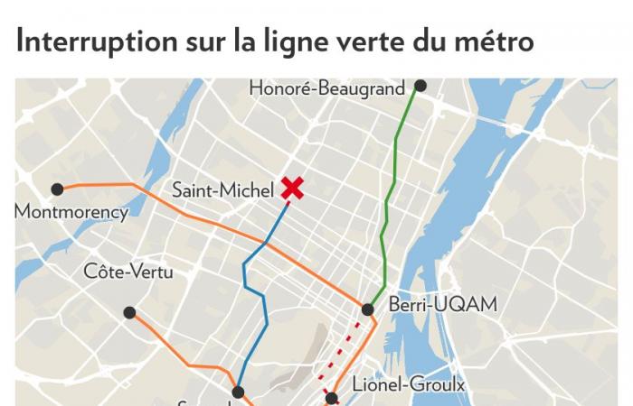 Montreal Metro | A portion of the green line stopped until Saturday morning