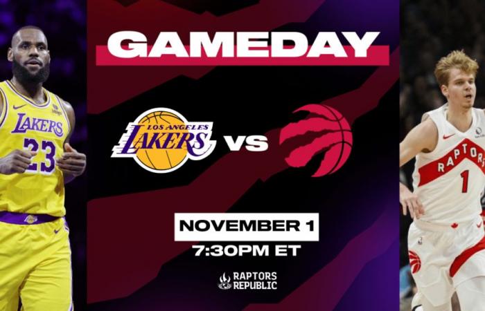 Gameday: Lakers @ Raptors, November 1