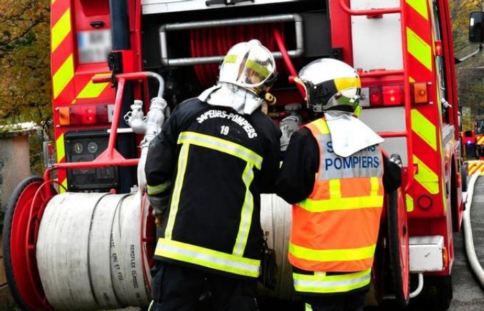 Containers and an electric meter burned in Peyrelevade