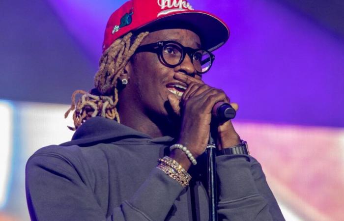 American rapper Young Thug released