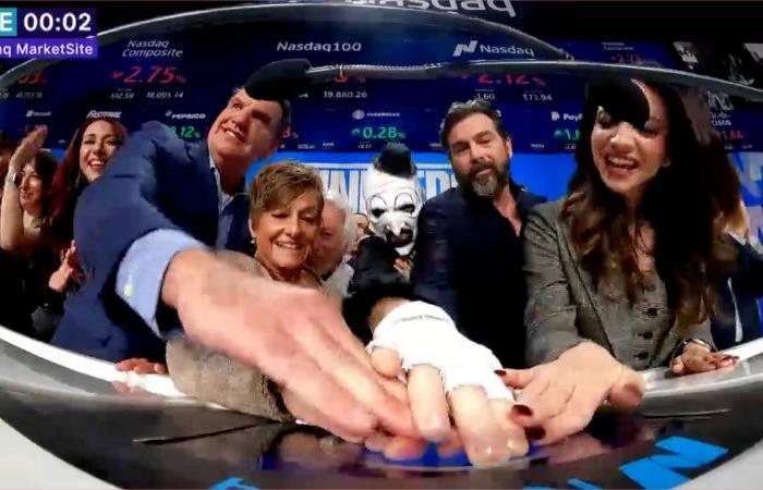 Art the Clown from ‘Terrifier 3’ torments the Nasdaq on Halloween as closing bell ceremony guest